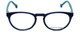 Jonathan Adler Designer Reading Glasses JA306-Navy Blue Crystal 51mm Oval Cateye