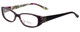 Vera Bradley Reading Glasses Alyssa Portobello Road 52 mm Purple Crystal Floral