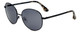 Isaac Mizrahi Designer Sunglasses IM19-10 in Black with Grey Lens