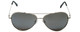 Isaac Mizrahi Designer Pilot/Pilot Metal Sunglasses IMM101-40 Silver/Grey