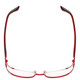 Calabria Designer Eyeglasses 838 Red :: CUSTOM-L-R