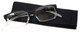 VIP Calabria R125 Reading Glasses in Black Crystal 8 Power Options New Authentic