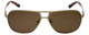 Argyleculture T-Bone Designer Polarized Sunglasses in Gold with Brown Lens