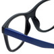 Magz Designer Eyeglasses Chelsea in Black Blue 50mm :: Custom Left & Right Lens