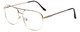 Calabria 1106CB Metal Pilot Bi-Focal Reading Glasses 24+ Choices Gold/GunMetal