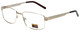 Gotham Style Designer Stainless Steel Reading Glasses GS14 Satin Gold Brown 59mm