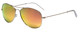 Vivid Polarized Pilot Sunglasses 790S in Gold with Orange Mirror Lens