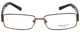 Hackett Designer Eyeglasses HEK1059-10 in Brown 58mm :: Custom Left & Right Lens