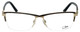 Cazal Designer Reading Glasses 4218-001-55 mm Black Gold Semi-Rimless PICK POWER