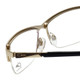Cazal Designer Reading Glasses 4218-001-55 mm Black Gold Semi-Rimless PICK POWER