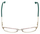Cazal Designer Reading Glasses Cazal-4233-003 in Gold Green 53mm