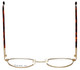 Top View of Gotham Style Reading Glasses G232 in Black with Blue Light Filter + A/R Lenses