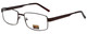 Gotham Style Reading Glasses GS13 in Brown with Blue Light Filter + A/R Lenses