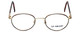 Front View of Gotham Style Reading Glasses GS13 in Brown with Blue Light Filter + A/R Lenses