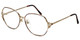 Fashion Optical Reading Glasses E1013 in Gold-Demi-Amber with Blue Light Filter