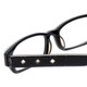 Calabria Designer Eyeglasses 820-BLK in Black 50mm :: Custom Left & Right Lens