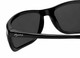 Close  View of Reptile Designer Polarized Sunglasses Whiptail in Black with Grey Lens (Whiptail-BIC) 
