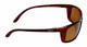 Side View of Reptile Designer Polarized Sunglasses Whiptail in Tortoise with Amber Lens (Whiptail-GLD)