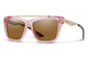 Smith Optics Runaround Polarized Sunglasses in Crystal Pink with Brown Lens
