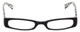 EyeBobs Think Eye Designer Reading Eye Glasses in Black/White/Clear 50mm