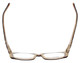 Top View of Calabria Designer Eyeglasses 815 Ebony w/ Blue Light Filter + A/R Lenses