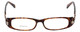 Front View of Calabria 839 Techno Optical Reading Glasses Tortoise w/ Blue Light Filter + A/R