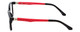 Enhance Kids Prescription Eyeglasses EN4118 48 mm Glossy Matte Black/Red Custom