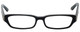 Calabria Designer Reading Glasses 820 in Black with Blue Light Filter + A/R Lens