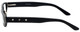 Side View of Calabria Designer Reading Glasses 820 in Black with Blue Light Filter + A/R Lens