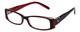 Calabria 840 Dazzles Crystals Eyeglasses in Red w/ Blue Light Filter + A/R Lense