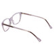 Close up View of Vivid Designer Reading Eyeglasses 886 in Purple/Blue Light Filter + A/R Lenses
