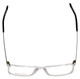 Top View of Vivid Designer Reading Eyeglasses 891 Crystal/Blue Light Filter+A/R CHOOSE POWER