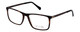 Profile View of Vivid Designer Reading Eyeglasses 891 Matte Demi Tortoise/Blue Light Filter+A/R