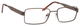 Dale Earnhardt, Jr Eyeglasses 6804 in Satin Brown Frames 56mm Custom Lens