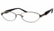 Profile View of Valerie Spencer Designer Blue Light Blocking Reading Glasses 9234 in Slate 52mm
