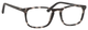 Esquire Unisex EQ1556 Oval Reading Eyeglasses in Black Grey Marble 51 mm Custom Lens