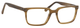 Esquire Mens EQ1557 Rectangular Frame Reading Eyeglasses in Birch Brown 53mm