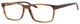 Esquire EQ1566 Mens Rectangle Frame Eyeglasses in Brown Amber 57 mm Custom Lens