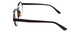 Calabria Elite Designer Unisex Wood Tone Hexagon Round Reading Glasses R207 46mm