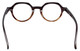 Calabria Elite Designer Unisex Wood Tone Hexagon Round Reading Glasses R207 46mm