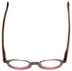 Calabria Elite Designer Unisex Wood Tone Hexagon Round Reading Glasses R207 46mm