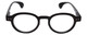 Calabria Elite Designer Unisex Round Reading Glasses R217 Professor Type 46 mm