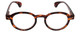 Calabria Elite Designer Unisex Round Reading Glasses R217 Professor Type 46 mm