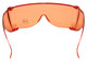 CALABRIA 3000-ORG Economy Fitover Sun Safety Glasses w/ UV PROTECTION in ORANGE
