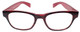 Calabria Drew Square Designer Reading Glasses 48 mm in Smoke Grey,Red,or Brown