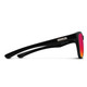 Side View of Suncloud Topsail Polarized Sunglasses Smith Optics Unisex Classic Retro in Matte Black with Polar Red Mirror