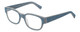 Profile View of EyeBobs Bossy Blue Light Block Reading Glasses in Jean 2418-10 51mm Power Option