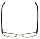 Top View of Argyleculture Designer Blue Light Blocking Reading Glasses Paxton in Black 50mm