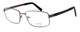 Calabria Designer Blue Light Blocking Reading Glasses Big&Tall Style 12 in Brown