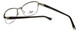 Close up View of Silver Dollar Designer Blue Light Blocking Reading Glasses CB1025 in Caviar 53mm